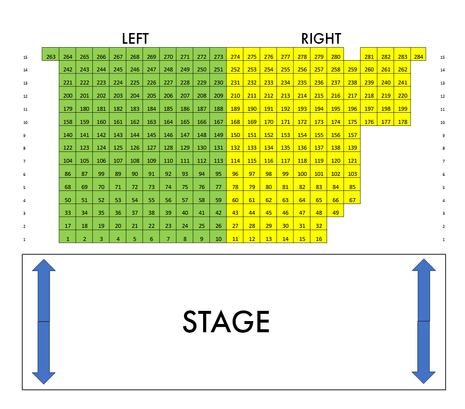 KOM-teatteri seating chart